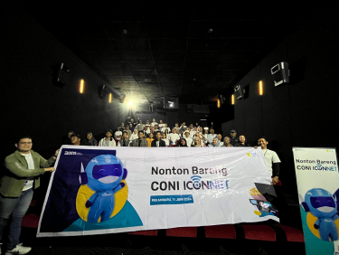 PLN Icon Plus Regional Sumatera Bagian Tengah, Kantor Perwakilan Riau gelar acara Nonton Bareng CONI ICONNET